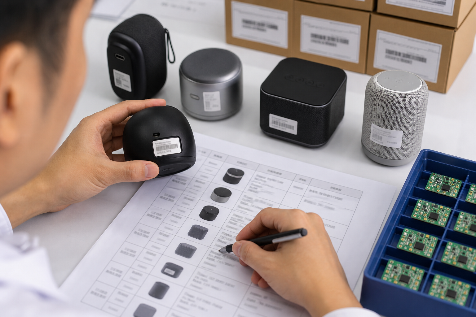 Wireless product model labels checked against module documentation
