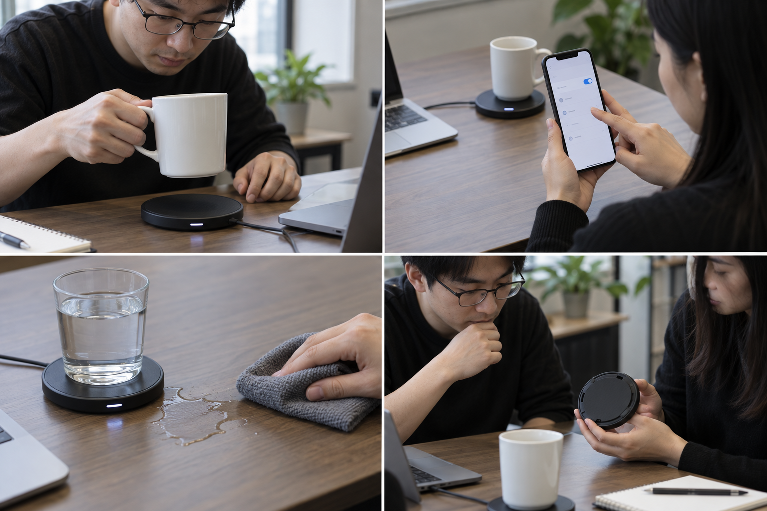 Complementary product application setup used when planning a Smart Hydration Coasters wholesale range