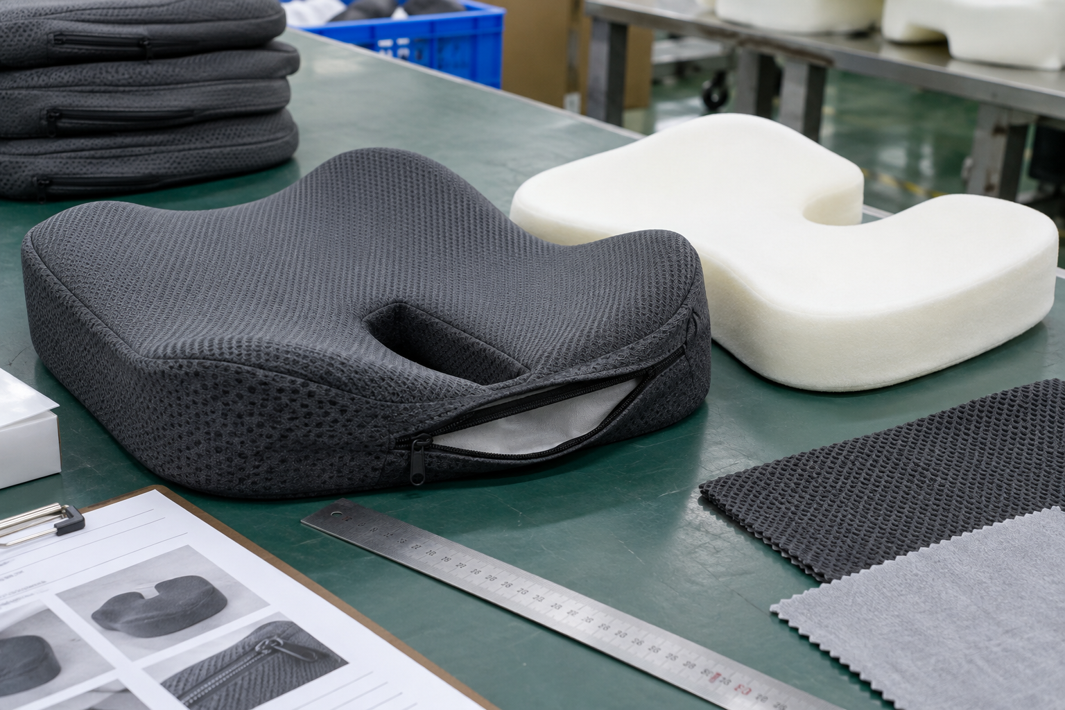 Illustrative product-detail sample review for smart posture cushions: procurement review