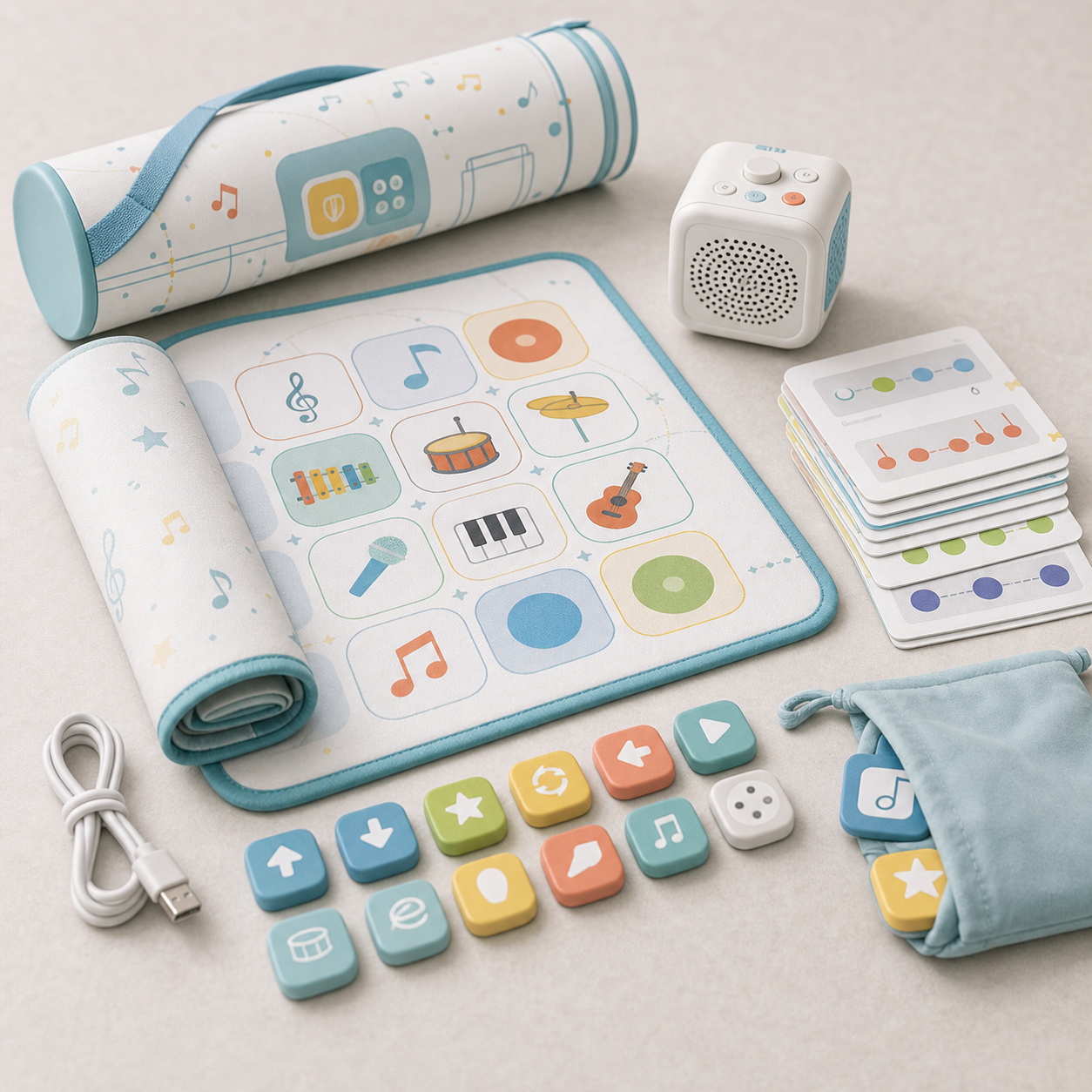 Kids coding music mat kit