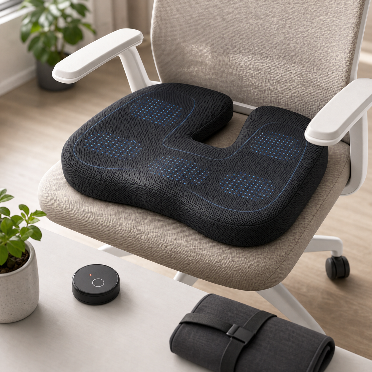Smart posture correction cushion